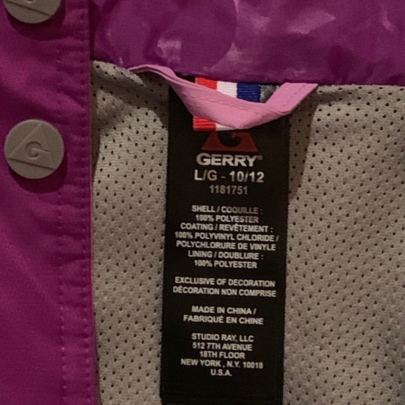 Girls Gerry Raincoat - Picture 2 of 2